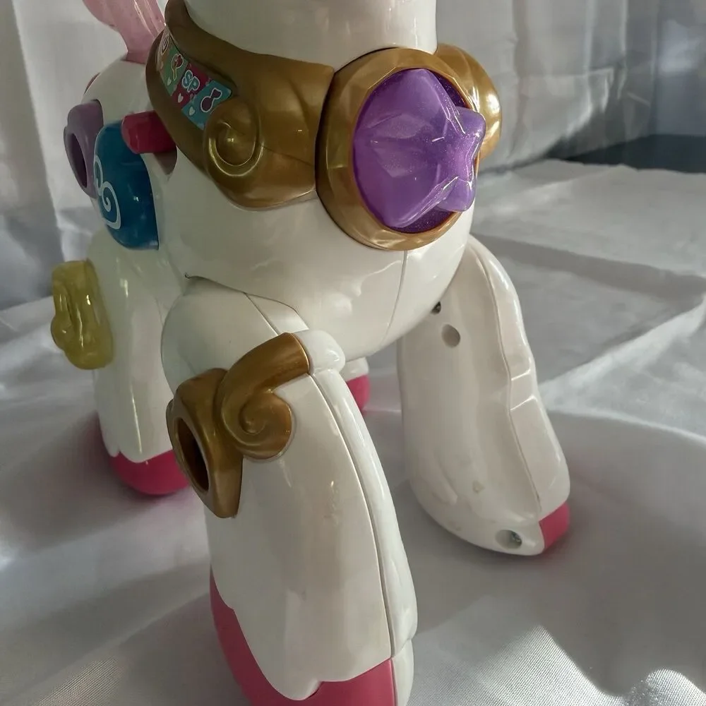 VTech Starshine the Bright Lights Unicorn. Tested and Works. Missing Some Charms